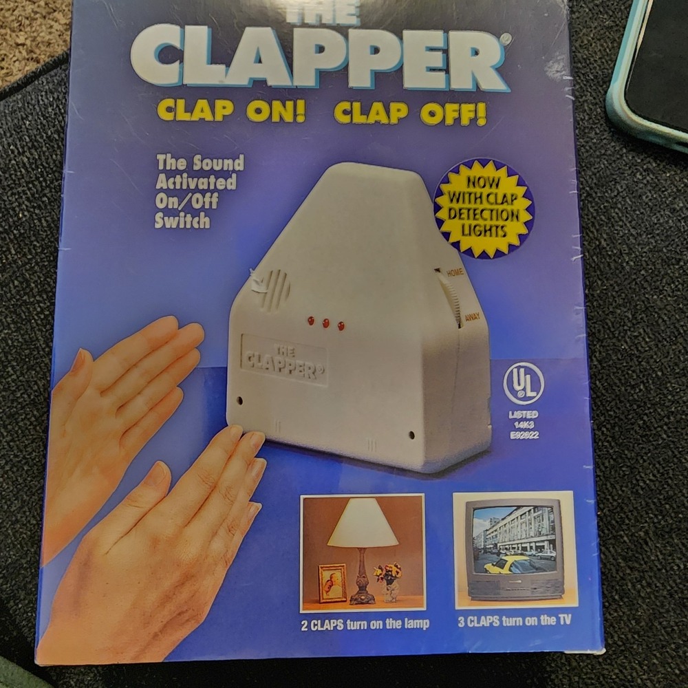 The Clapper Sound Activated On/Off Switch - New!